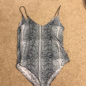 Snakeskin body suit